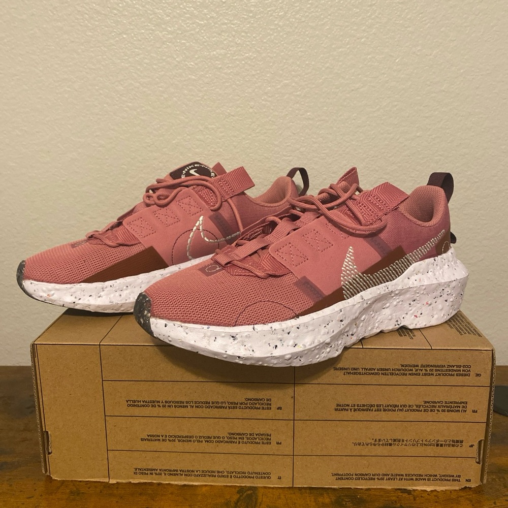 Women Nike Crater Impact Sneaker Desert Berry/ Light Silver Size 8